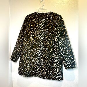Nine West leopard print women’s coat size Large